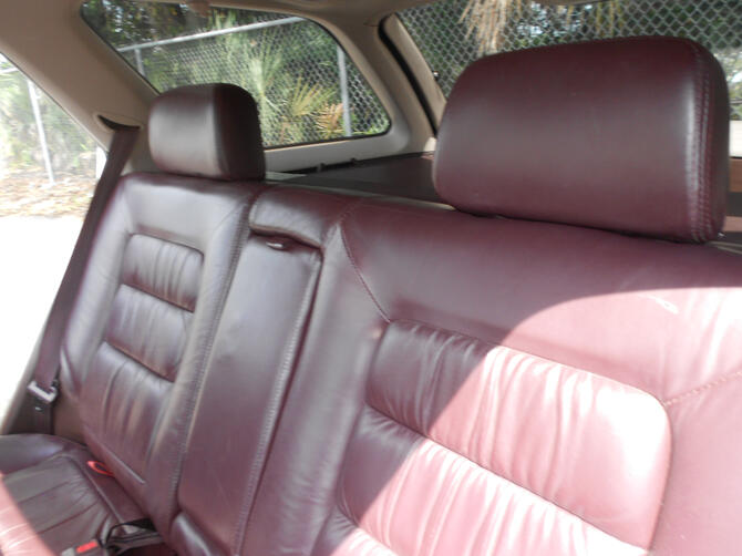 Back seat closeup - 1991 Accord Wagon EX